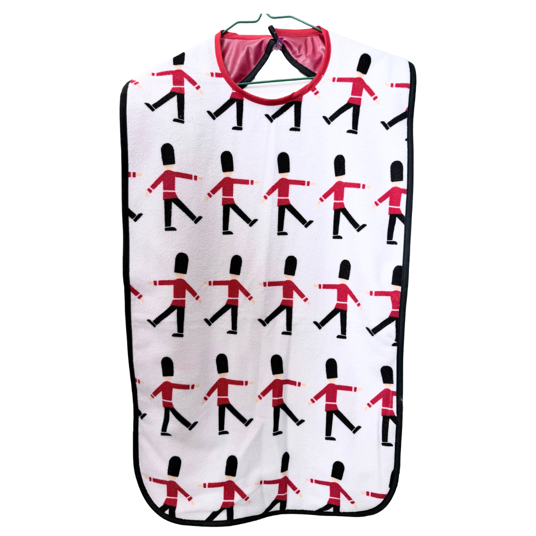 Toy soldier theme extra long adult bib #Dementia #Disability