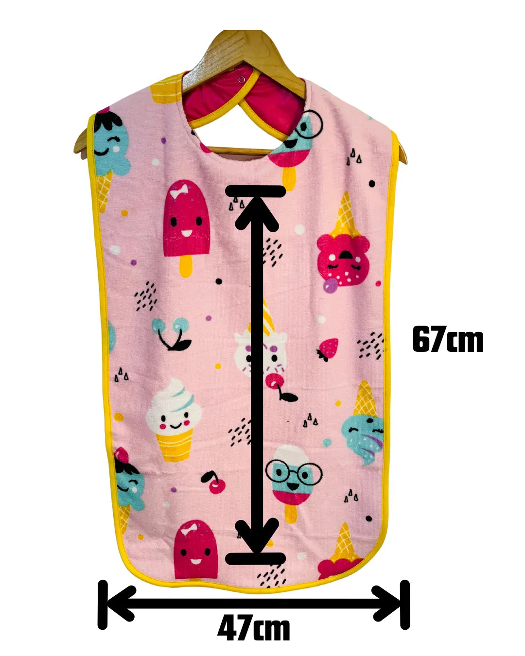 Ice-cream extra long adult bib #Dementia #Disability