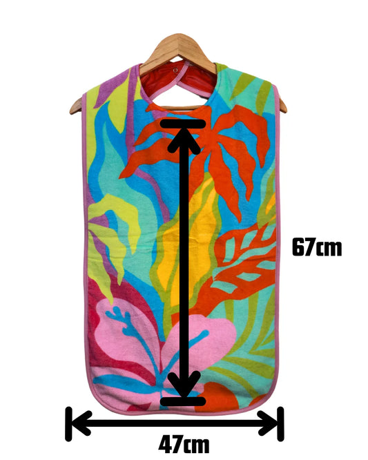 Colourful extra long Adult bib #Dementia #Disability