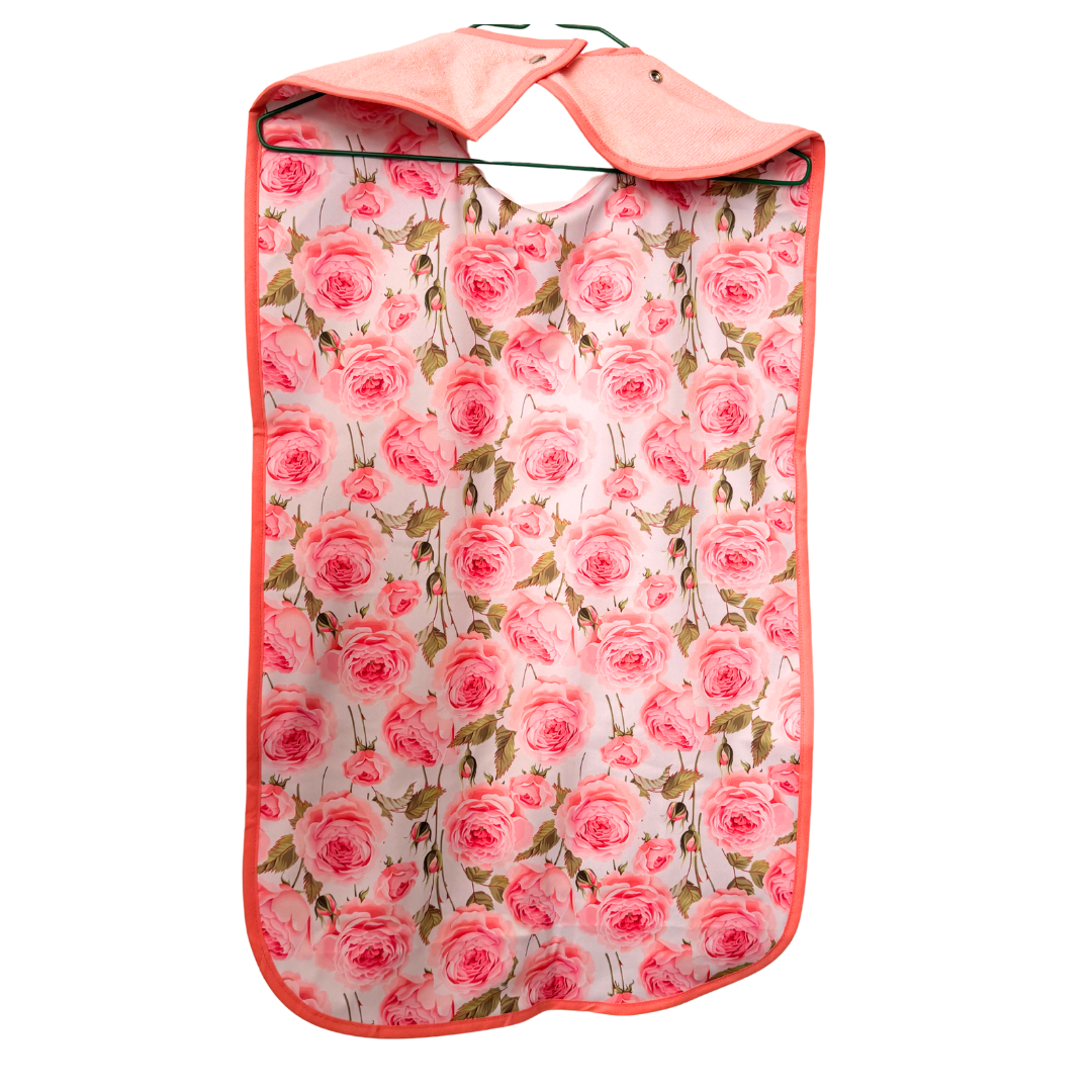 Pink with roses adult bib bundle #Dementia #Disability