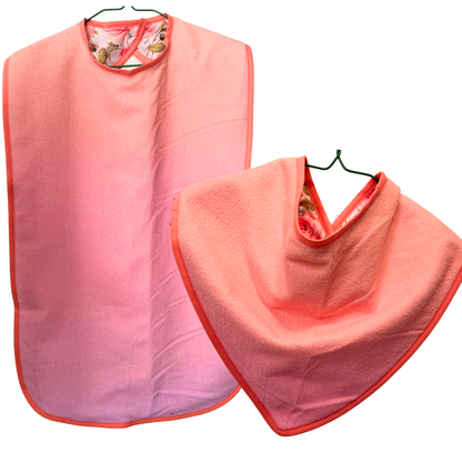 Pink with roses adult bib bundle #Dementia #Disability