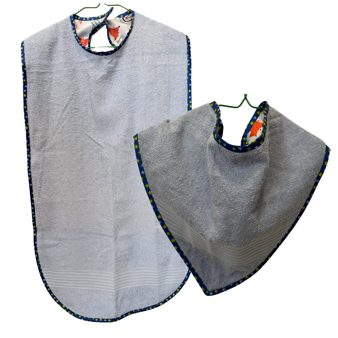 Blue with foxes adult bib bundle #Dementia #Disability
