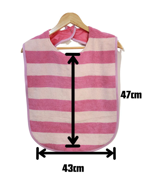 Pink stripe Adult/child bib #Dementia #disability