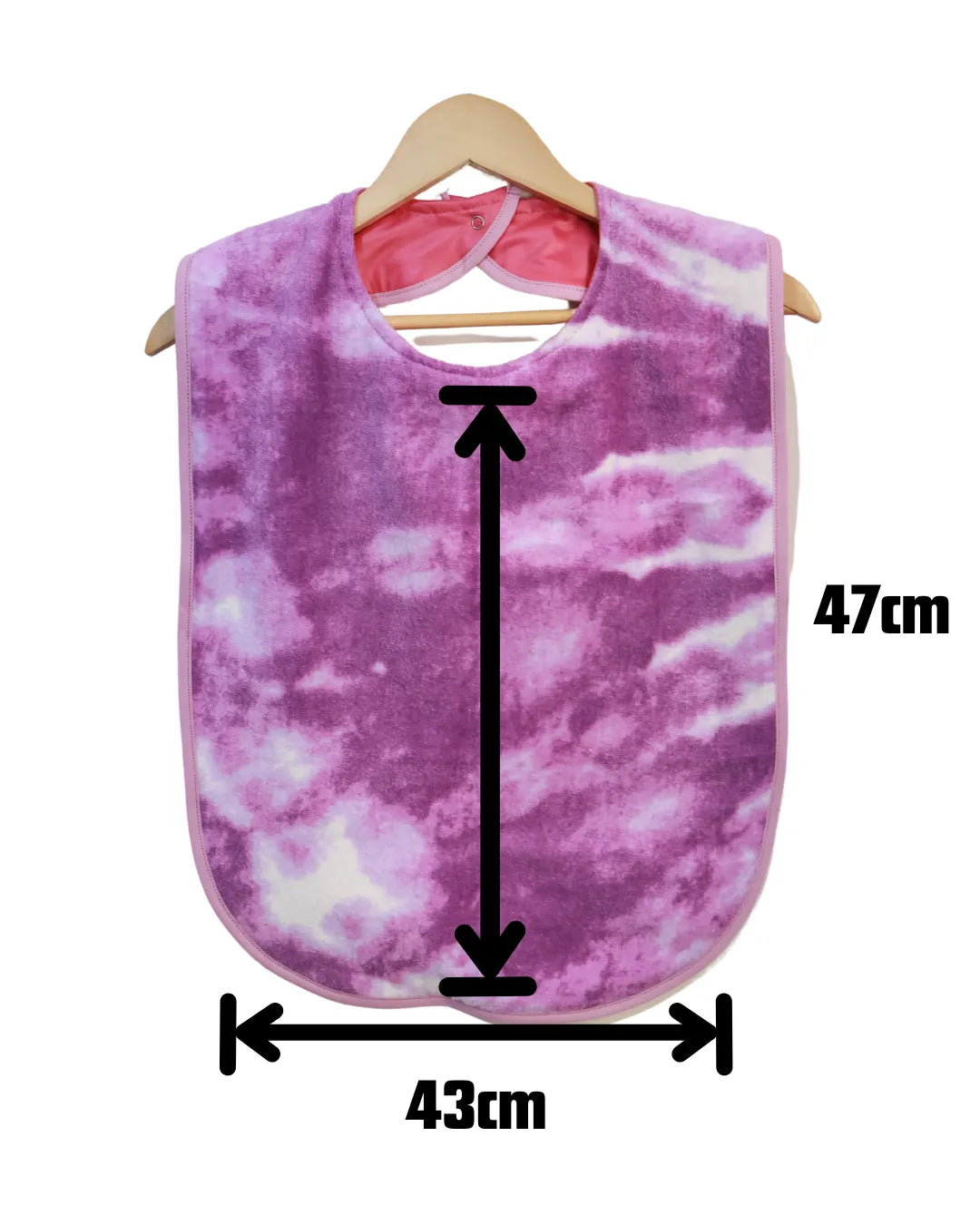 Purple tie dye Adult/child bib #Dementia #Disability