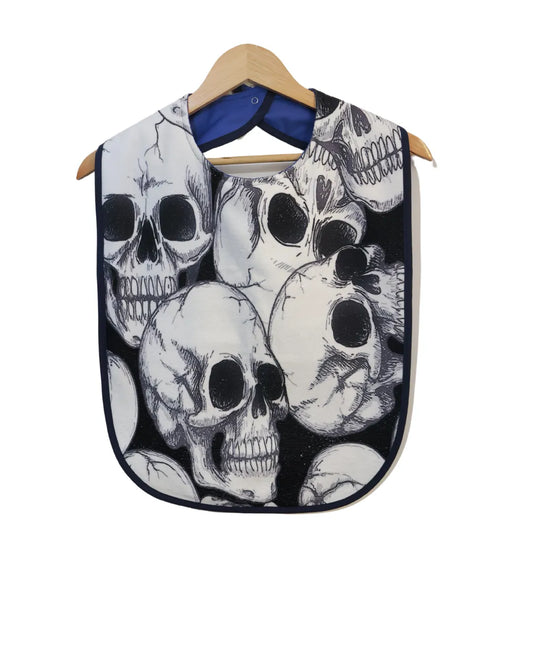 Skulls Adult/child bib #Dementia #Disability