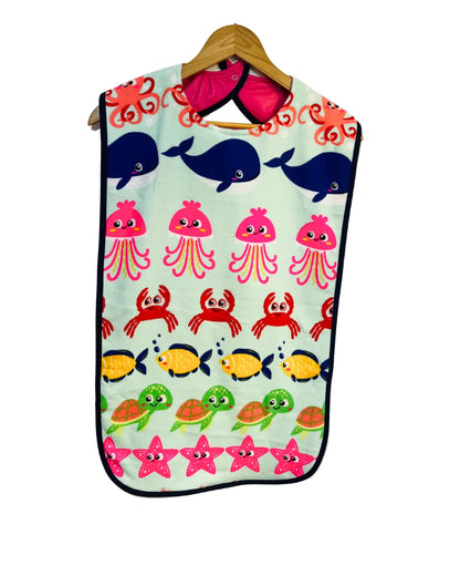 Ocean life Adult bib extra long #Dementia #Disability