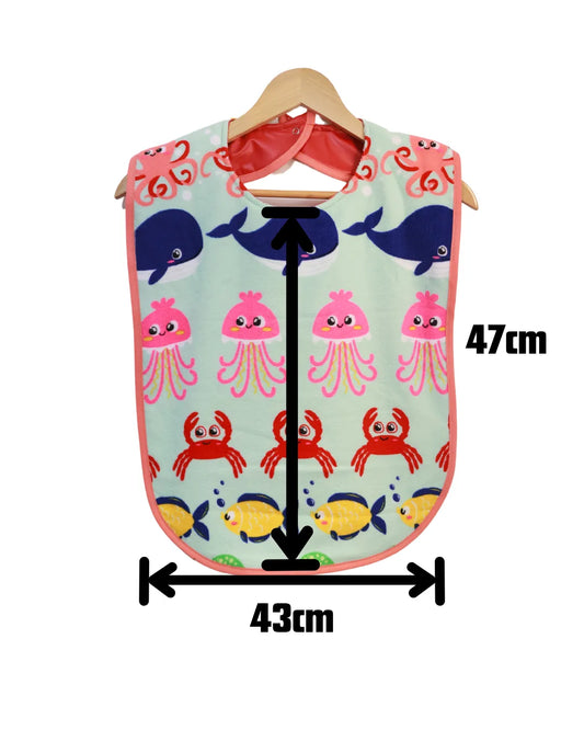 Sea creatures adult/child bib #Dementia #Disability