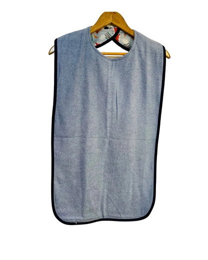 Light blue extra long adult bib #Dementia #Disability